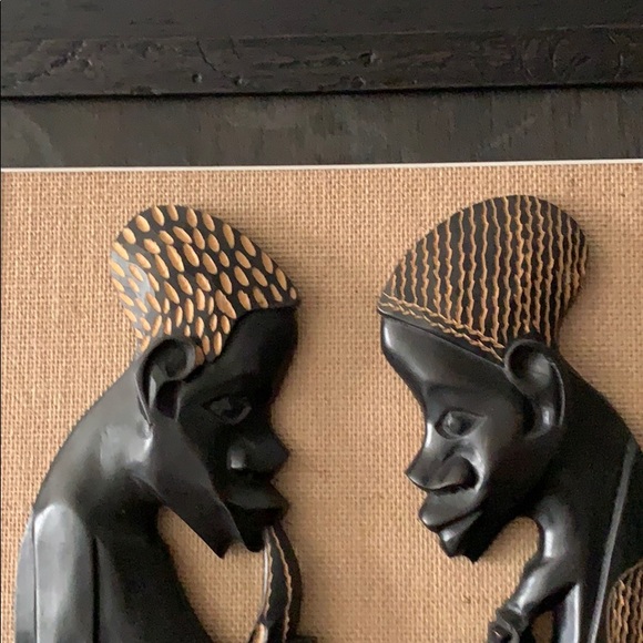 Hand carved Angolan Loving Couple - Picture 2 of 4